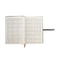 Ежедневник недатированный формат А5, с хлястиком, 112л, линия, пвх, Узор Синий