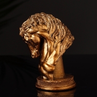 Фигура "Конь " 9х6 см, цвет бронза