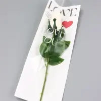 Пакет конус, для цветов, белый, 14&times;40 см