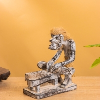 Сувенир &laquo;Абориген музыкант&raquo;, 14&times;8&times;16 см, дерево