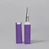 Пинцет прямой, узкий, 9 см, в футляре, МИКС