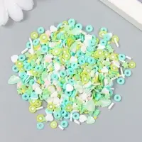 Декор для творчества пластик "Зелёная свежесть" 20 гр