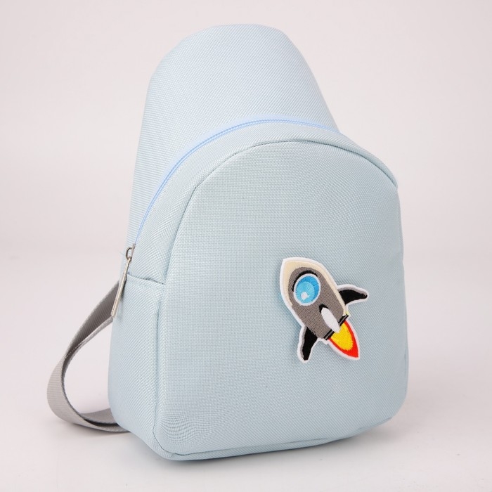 Сумка через плечо &laquo;Ракета&raquo;, текстильная, с липучками