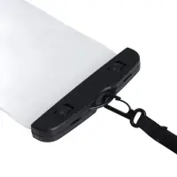 Водонепроницаемый чехол для телефона, размер 20х11 см, чёрный