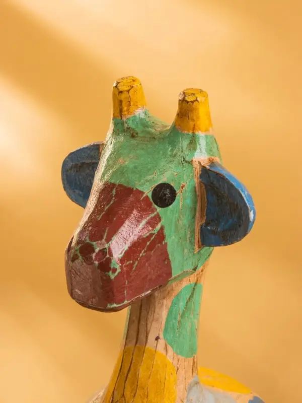 Сувенир "Жирафик" дерево 12х12х30 см, разноцветный