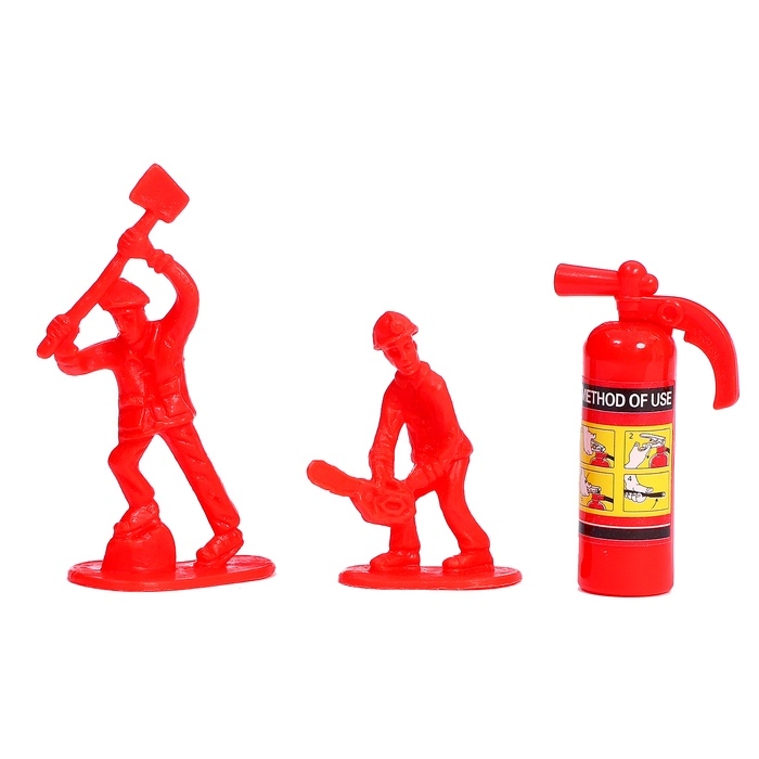 Набор детских машинок &laquo;Пожарная служба&raquo;, инерция, 5 шт., аксессуары