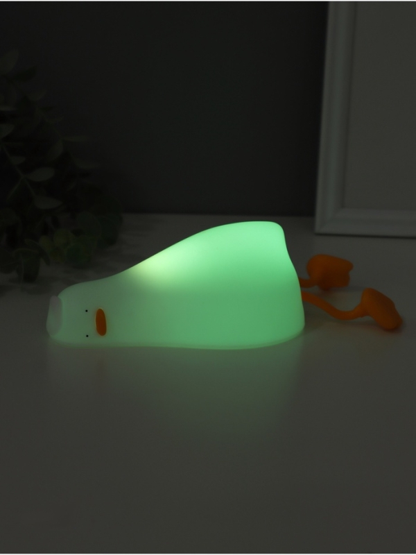 Ночник антистресс "Спящая утка" 2Вт LED RGB USB 10х10х21см