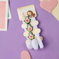 Резинка для волос "Нежность" (набор 6 шт) авокадо, белый