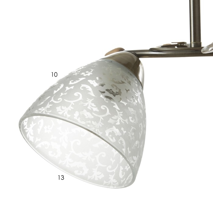 Люстра "Фриони" 3 лампы 40Вт Е27 бронза 45х45х26