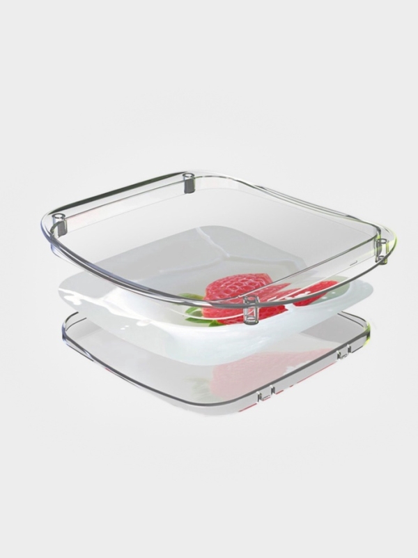 Монетница пластиковая OPTIMA, 17&times;20,5&times;1,5, цвет прозрачный