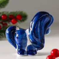 Сувенир "Конь Жаркий",9х5 см, гжель