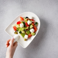 Блюдо фарфоровое Magistro &laquo;Бланш&raquo;, 24&times;18&times;4,5 см, цвет белый