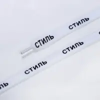 Шнурки &laquo;Стиль&raquo; 110&times;1 см, белые