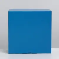 Коробка подарочная складная, упаковка, &laquo;Синяя&raquo;, 15 х 15 х 7 см