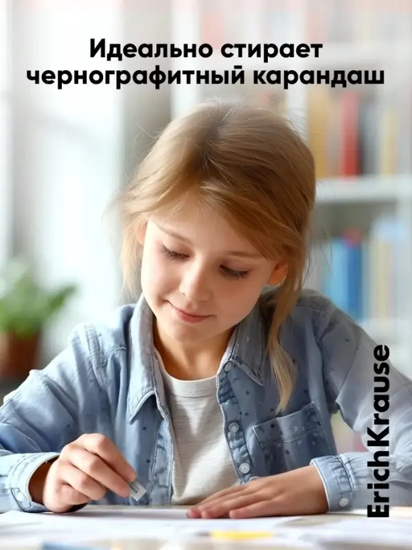 Ластик ErichKrause Nice Little Thing, 32 х 15 х 12 мм, средней жёсткости, гипоаллергенный