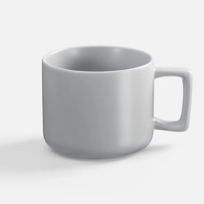 Чашка Jumbo в коробке матовая, светло-серая