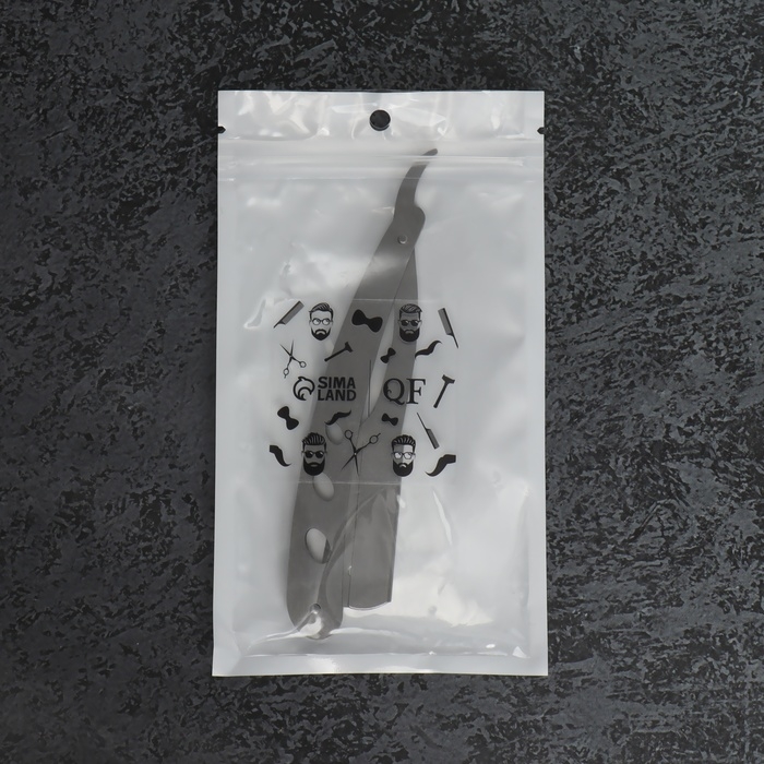 Опасная бритва, шаветт, без лезвия, 13,3 &times; 21 &times; 2,8 см, стальная, цвет серебристый