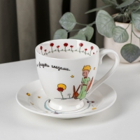 Чайная пара фарфоровая &laquo;Маленький принц&raquo;, 440 мл, блюдце d=16 см