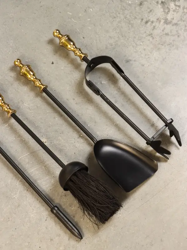 Каминный набор, сталь, алюминий 40 см