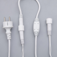 Гирлянда &laquo;Бахрома&raquo; 3 &times; 0.6 м, IP44, УМС, белая нить, 160 LED, свечение бело-синее, мигание, 220 В