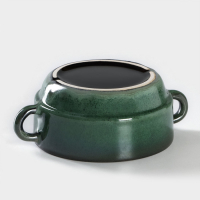 Бульонница фарфоровая Verde notte, 300 мл, d=11,5 см, цвет зелёный