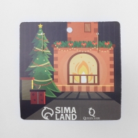 Новый год! Серьги &laquo;Новогодние&raquo; ёлочка с гирляндой, цветные в золоте