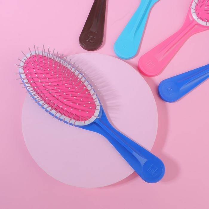 Расчёска массажная, 6 &times; 22 см, цвет МИКС, ЩМ-1, 3-О-АИ