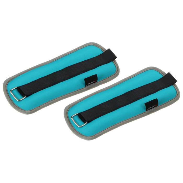 Утяжелители неопреновые ONLYTOP, 2 шт. х 0,25 кг, цвет мятный