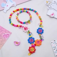 Набор детский &laquo;Выбражулька&raquo; 2 предмета: кулон, браслет, цветы ромашки веселые