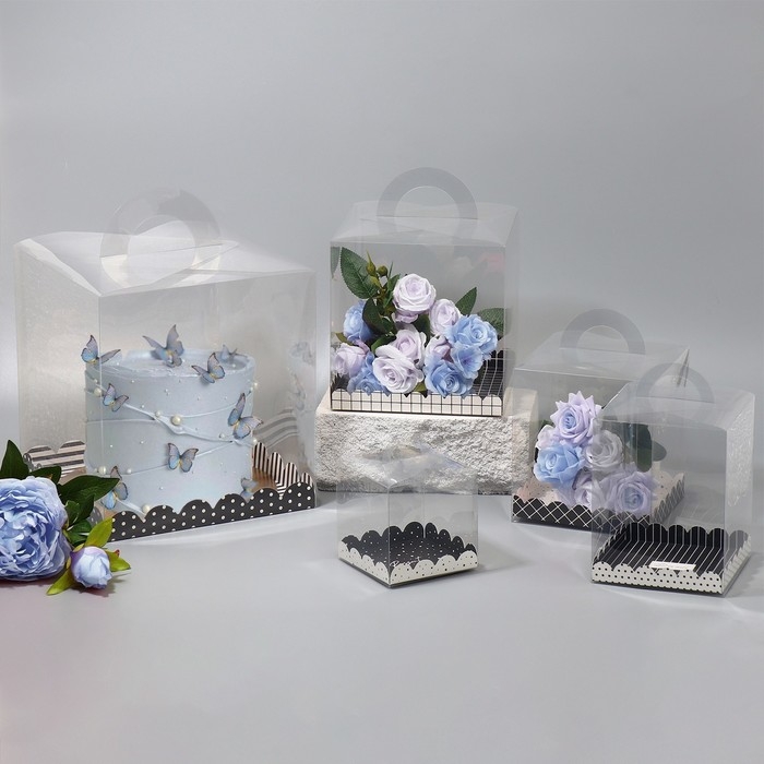 Коробка кондитерская, сундук, упаковка, For you, 16 х 16 х 18 см