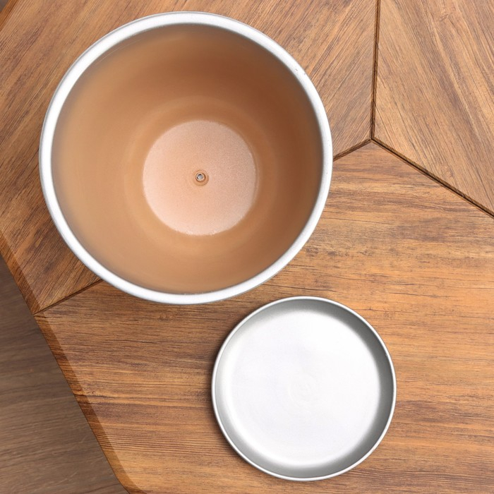 Горшок цветочный "Серебро" с поддоном, 8л