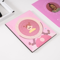 Фоторамка пластик 9х9 см "Молочные зубики" розовая 2х23х27 см