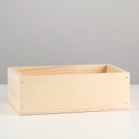 Кашпо деревянное "Любимой доченьке"  25&times;14,7&times;8,5 см