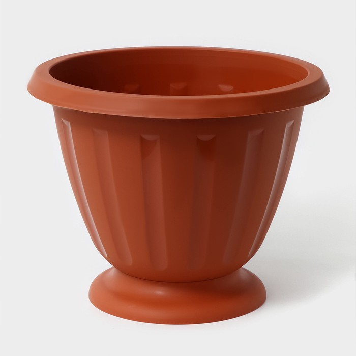 Кашпо уличное &laquo;Пальмира&raquo;, 10 л, цвет коричневый