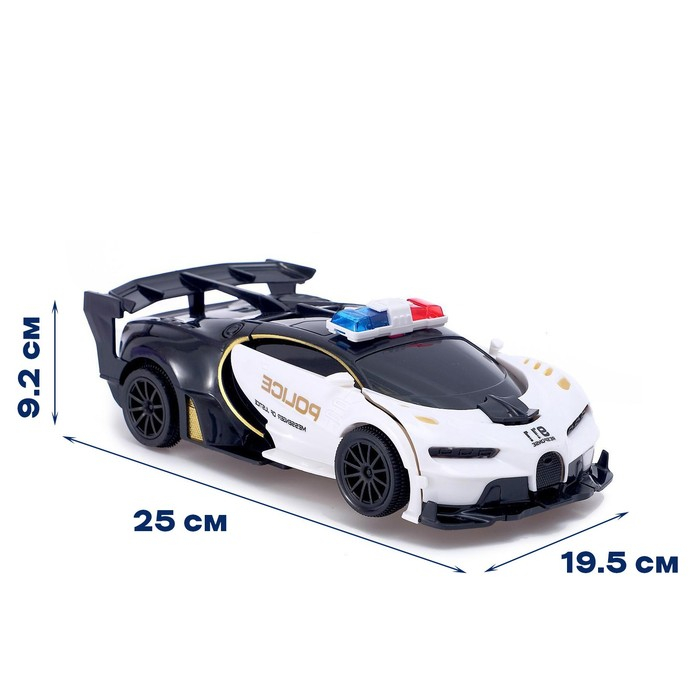 Робот радиоуправляемый &laquo;Спорткар&raquo;, трансформируется, работает от батареек, цвета МИКС