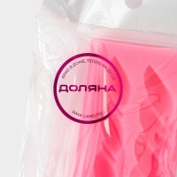 Молд Доляна &laquo;Жгут&raquo;, силикон, 21,5&times;4&times;1,5 см, цвет розовый