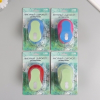 Дырокол фигурный рисунок 3,8х3,8 см "Ананас" 7х5,2х9,2 см, МИКС