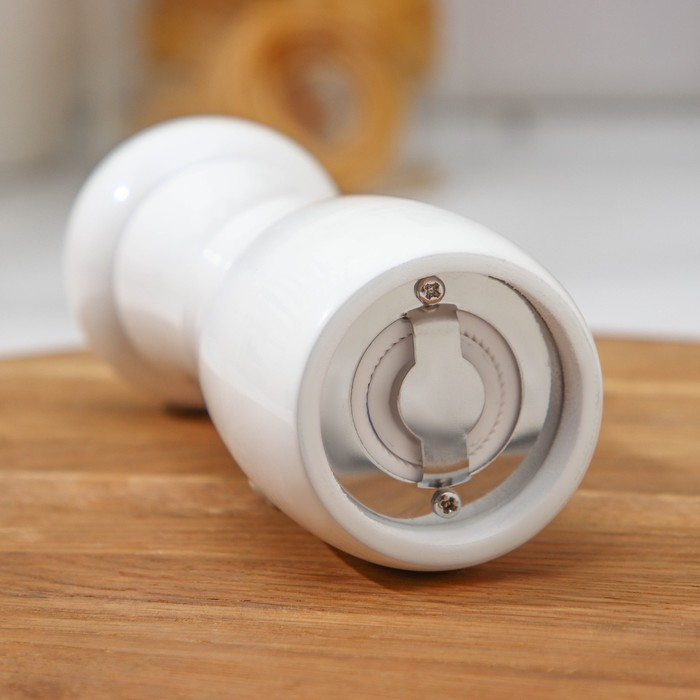 Мельница для специй Доляна &laquo;Лофт&raquo;, 16,5&times;5 см, керамический механизм, цвет белый