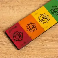 Подставка под благовония "7 чакр" 28х5 см, дерево