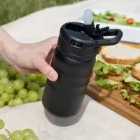 Термобутылка Fujisan 2.0 без логотипа, черная