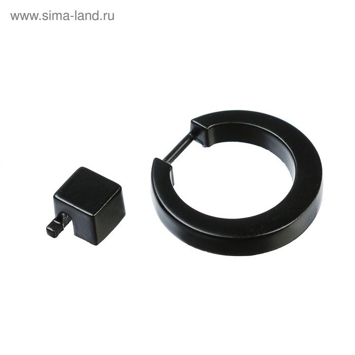 Ручка кнопка ТУНДРА РК045BL, черная, 8 шт TMP