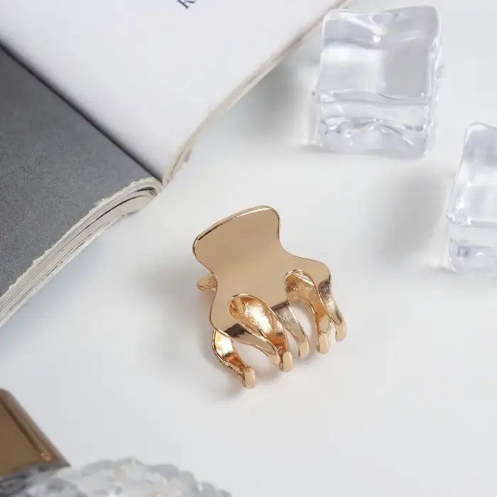 Крабик для волос &laquo;Брианна&raquo;, зубья, 2 см, золото