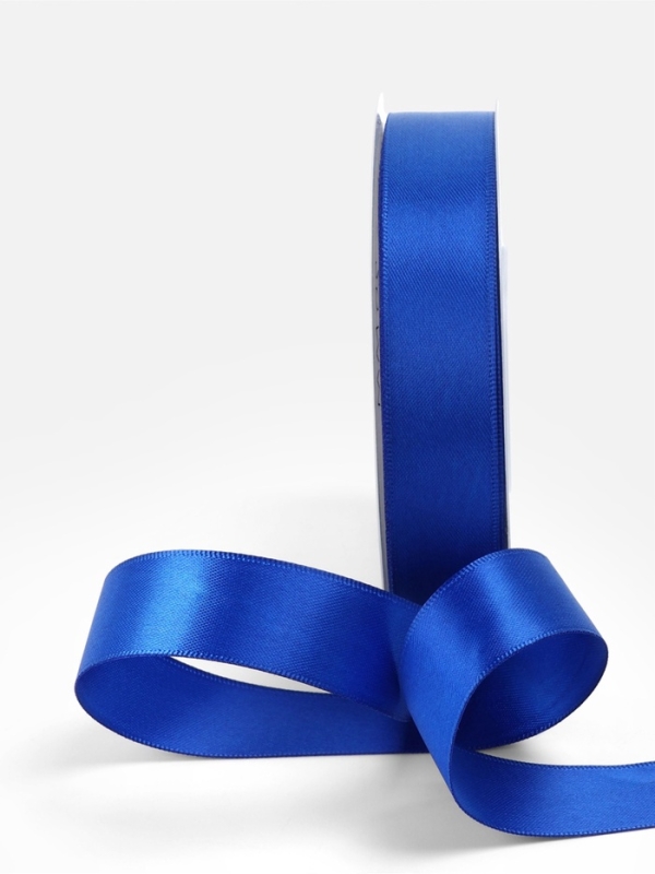 Лента атласная двухсторонняя №0329 20мм*25&plusmn;1м синий TR