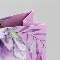 Пакет подарочный крафтовый вертикальный, упаковка, &laquo;Поздравляю&raquo;, M 26 х 30 х 9 см