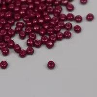 Бисер круглый размер 6/0 "Сливовый" 20 гр