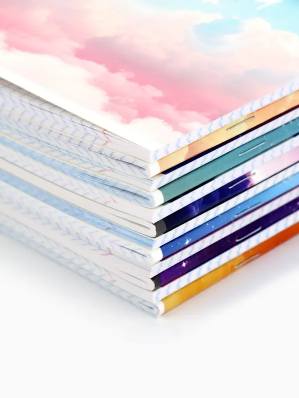 Тетради в клетку, предметные, 48 л., набор из 12 шт., блок №1, Space