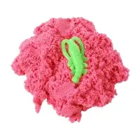 Игрушки в наборе ТМ "Космический песок" розовый + формочка 150 г. Пакет.