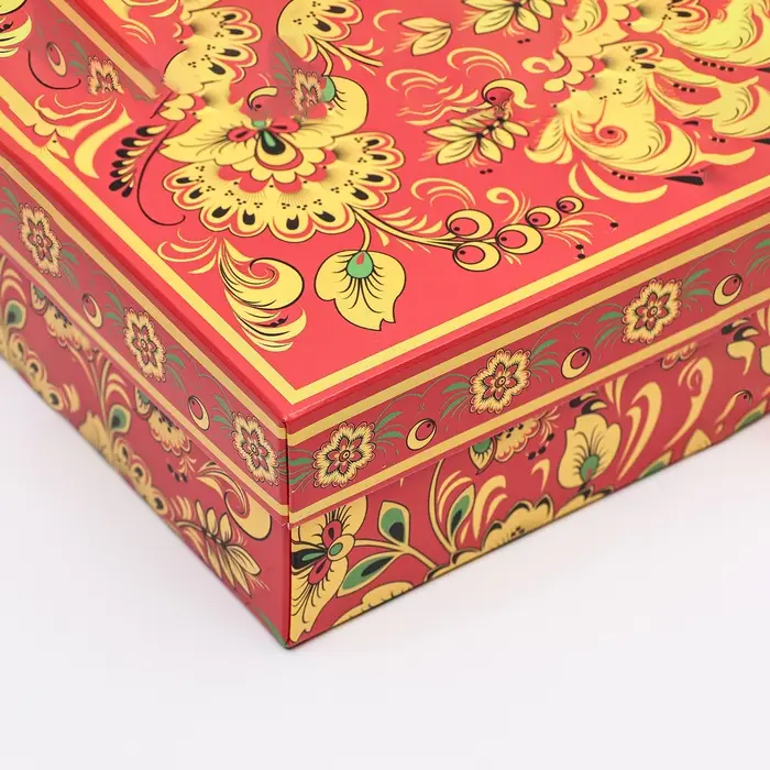 Коробка картонная без окна &laquo;Роспись&raquo;, 21&times;15&times;7 см