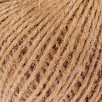 Шпагат джутовый, скрученный d=1,5 мм, 60 м, цвет натуральный