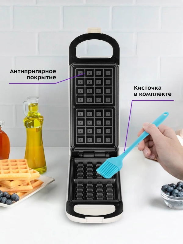 Вафельница электрическая для выпечки вафель КТ-1690